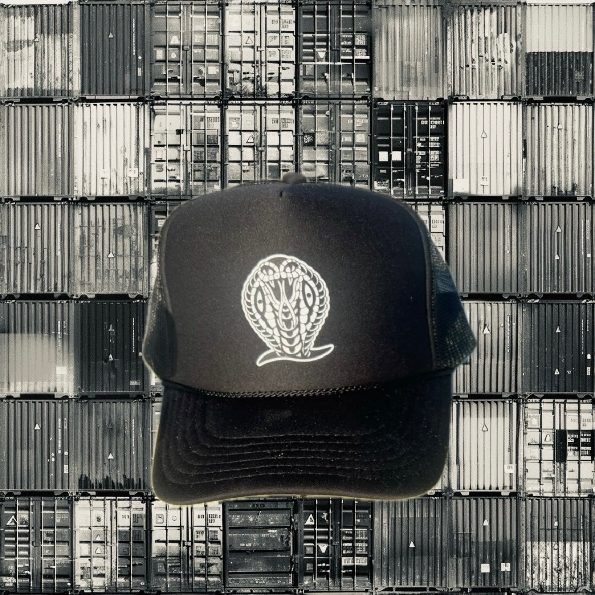 OG Snake Trucker Hat Black