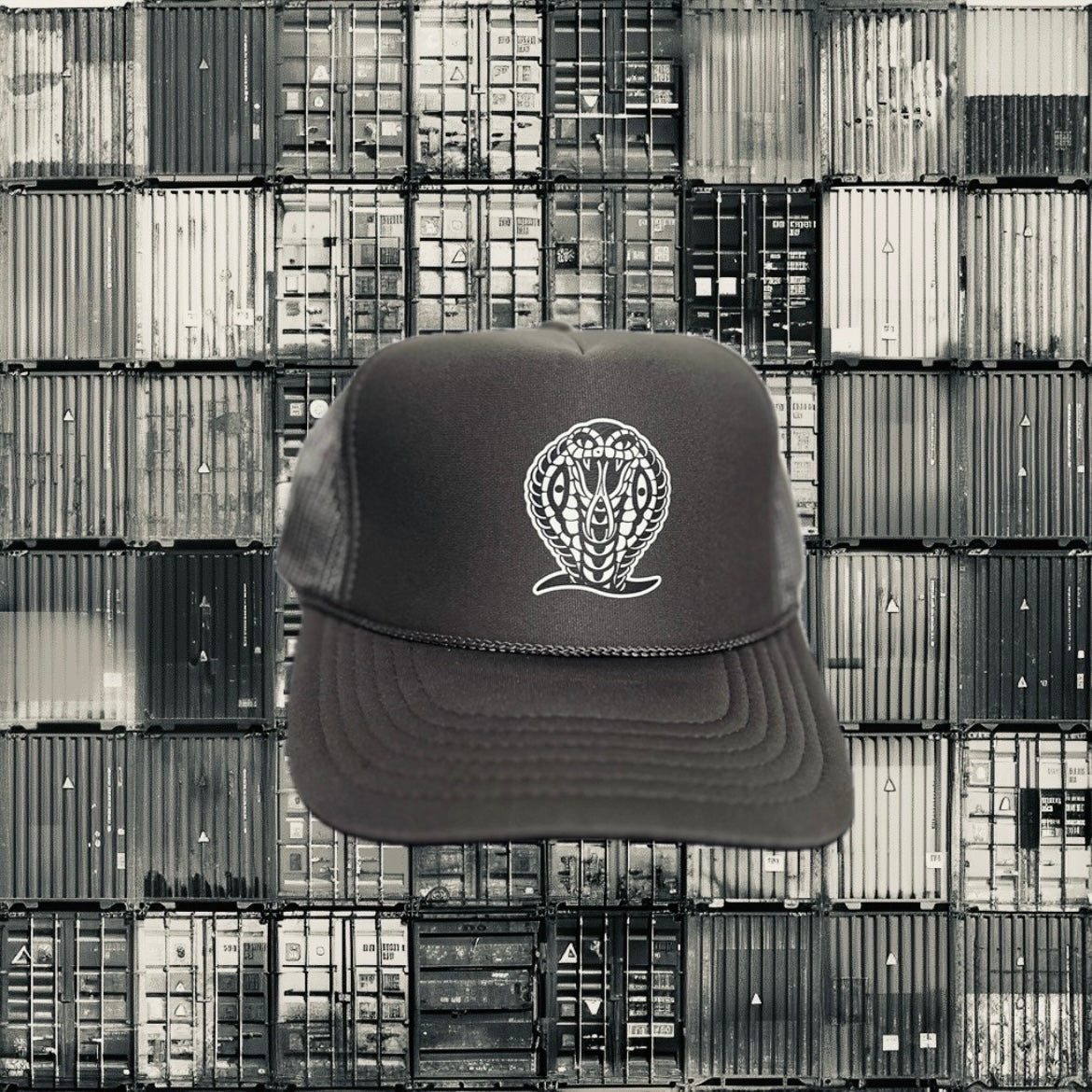 OG Snake Trucker Hat Grey